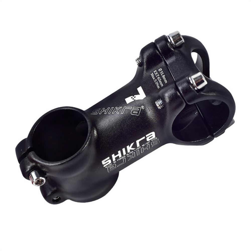 Bike Stem MTB 31.8*45/55/65/70/80/90/100/110mm Short Stem Bicycle part Bike Stem Ultralight Stem: 65MM 7 black white