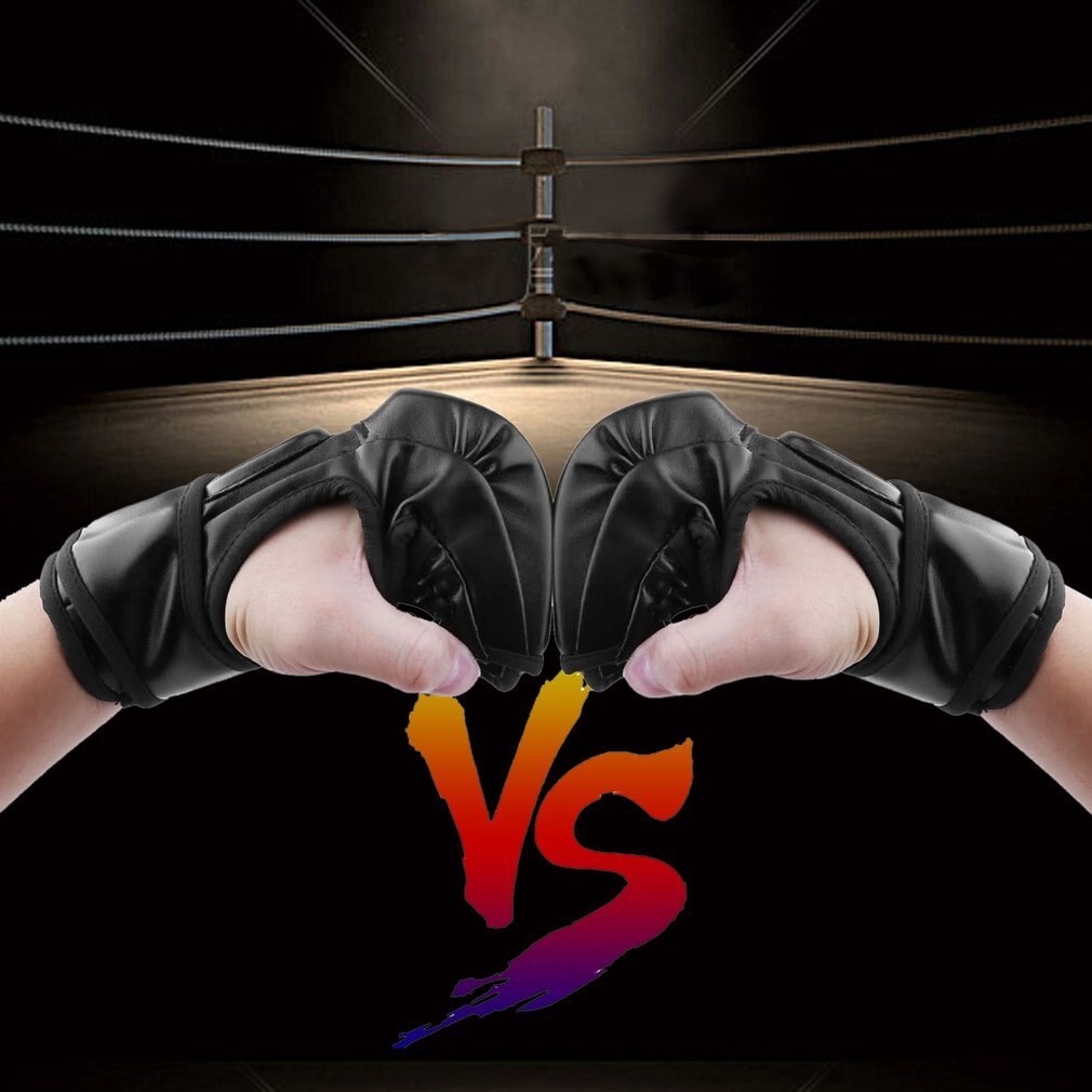MMA Sparring Grappling Fight Boxing Punch Ultimate Mitts Leather Gloves Give Optimal Protection in Training Competition