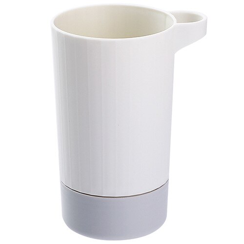 Prosty kubek robić płukania ust odpinany przenośny kubek robić mycia zębów podróży toaleta wc plastikowa szczoteczka robić zębów kubek para myjka: biały