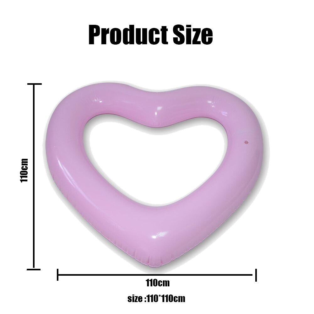 JIAINF Erwachsene kind aufblasbare ring grün pvc material nette rosa herz geformt pool float kreis für schwimmen strand meer schwimmen