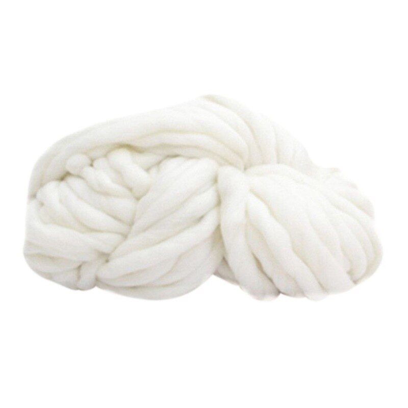 Diy Super Omvangrijk Arm Breien Wol Roving Chunky Wol Garen Super Omvangrijk Arm Breien Wol Roving Gebreide Deken: 2