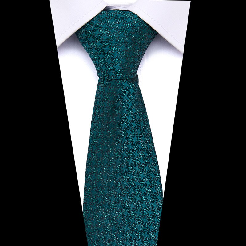 Men's Print Pattern Ties for Men 7.5 cm Neckties Polyester Jacquard Gravatas Wedding Ties Fit Workplace
