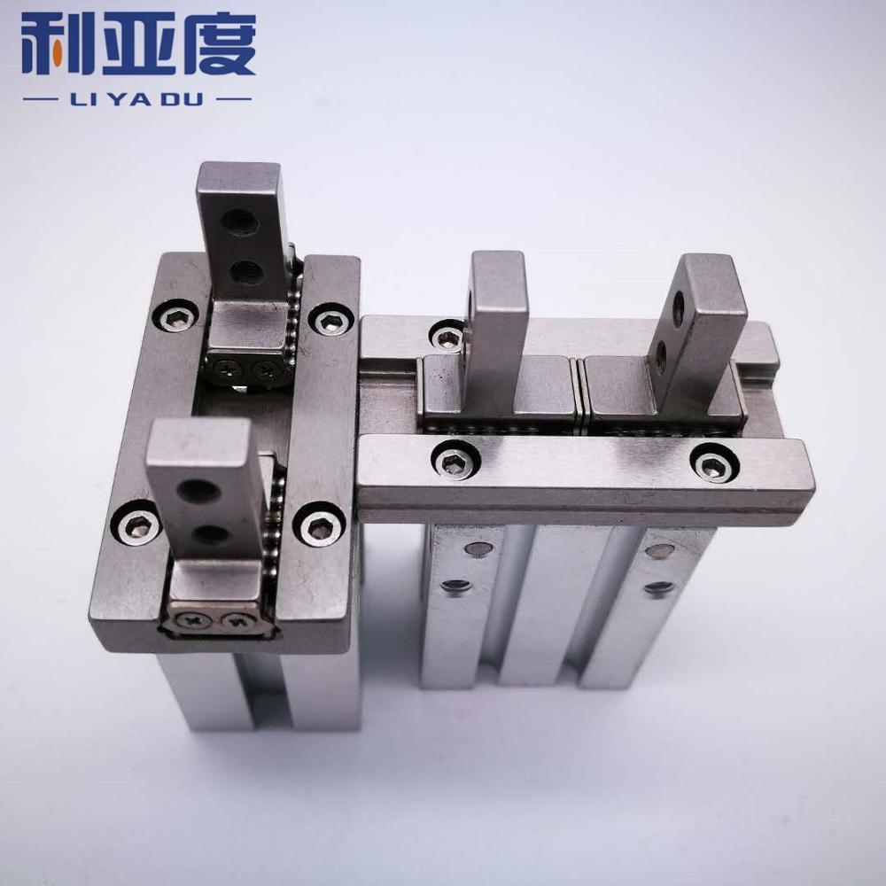 MHZL2-10D SMC type finger air cylinder long stroke parallel open and closed type gas claw pneumatic finger MHZL2-10D1 MHZL2-10D2