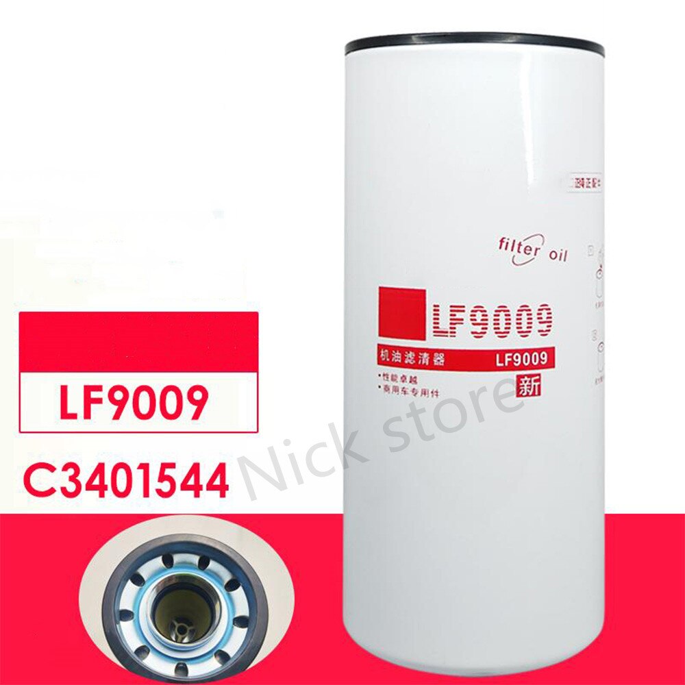 Olie Lube Filter LF9009 Voor Cummins Isc 8.3L En Isl 9.0L Dieselmotoren Vervangen Oem JLX-350 3401544 AT193242 1216400561