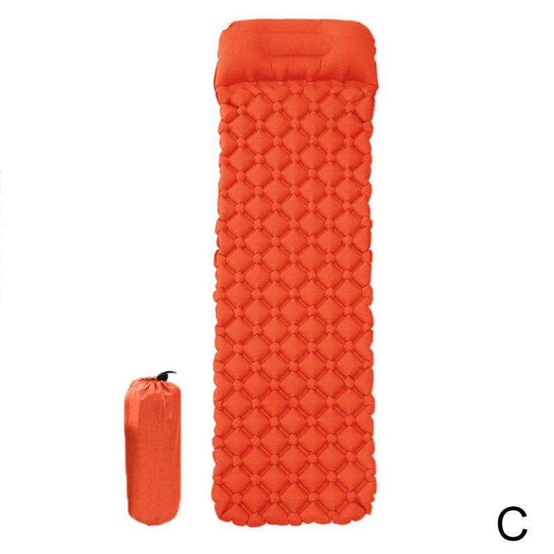 Outdoor Tent Met Kussen Diamant-Vormige Slapen Pad Tas Sin Camping Slapen Draagbare Vijfhoekige Ultra-Lichte Vocht-proo W1R3: One-size-orange