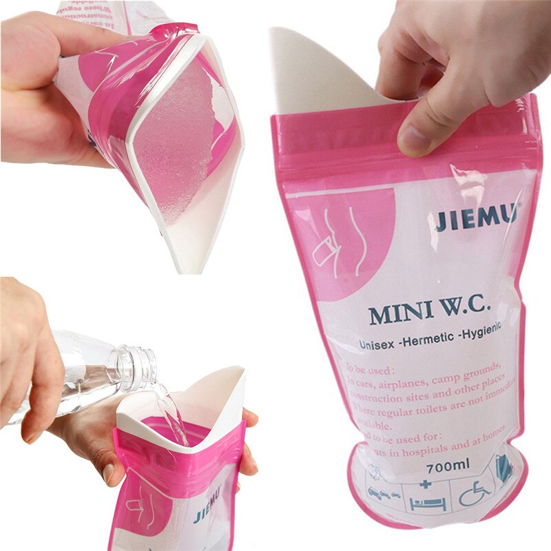Disposable Urinal Bag - 31x13.6x31cm - Portable Travel Accessory - Emergency Pee Bag for Men, Women, Kids