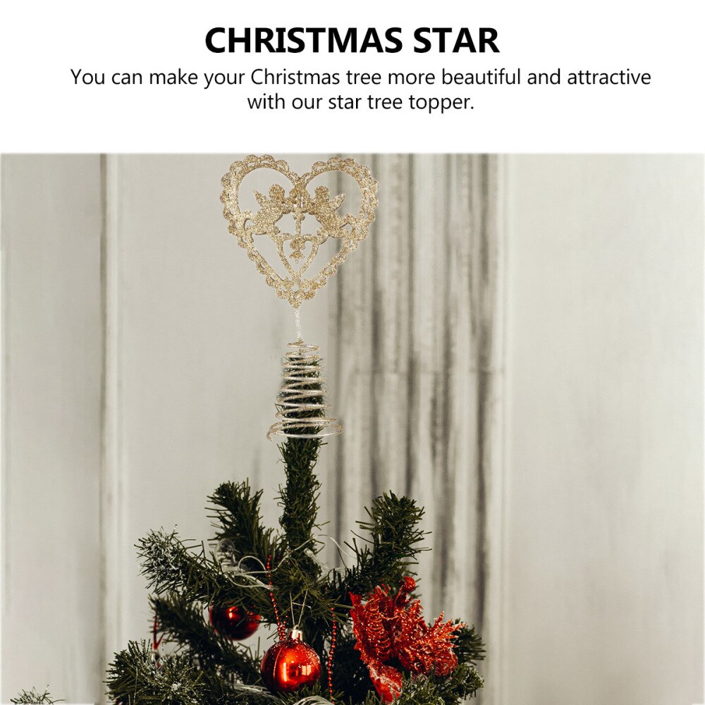 1Pc Kerstboom Decoratie Topper Star Tree Topper Ornament (Golden)