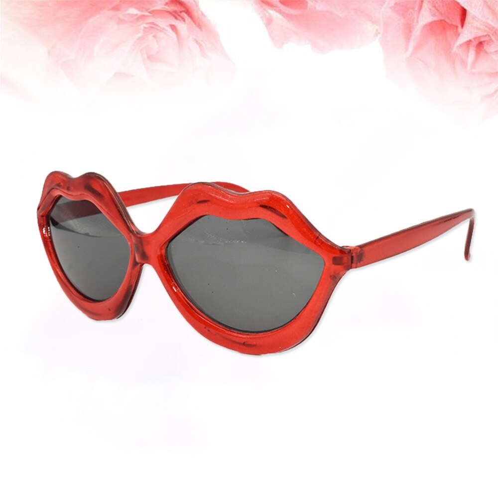 Sexy Rode Lip Sunglass Party Dancing Cool Zonnebril Persoonlijkheid Grappige Bril: Default Title