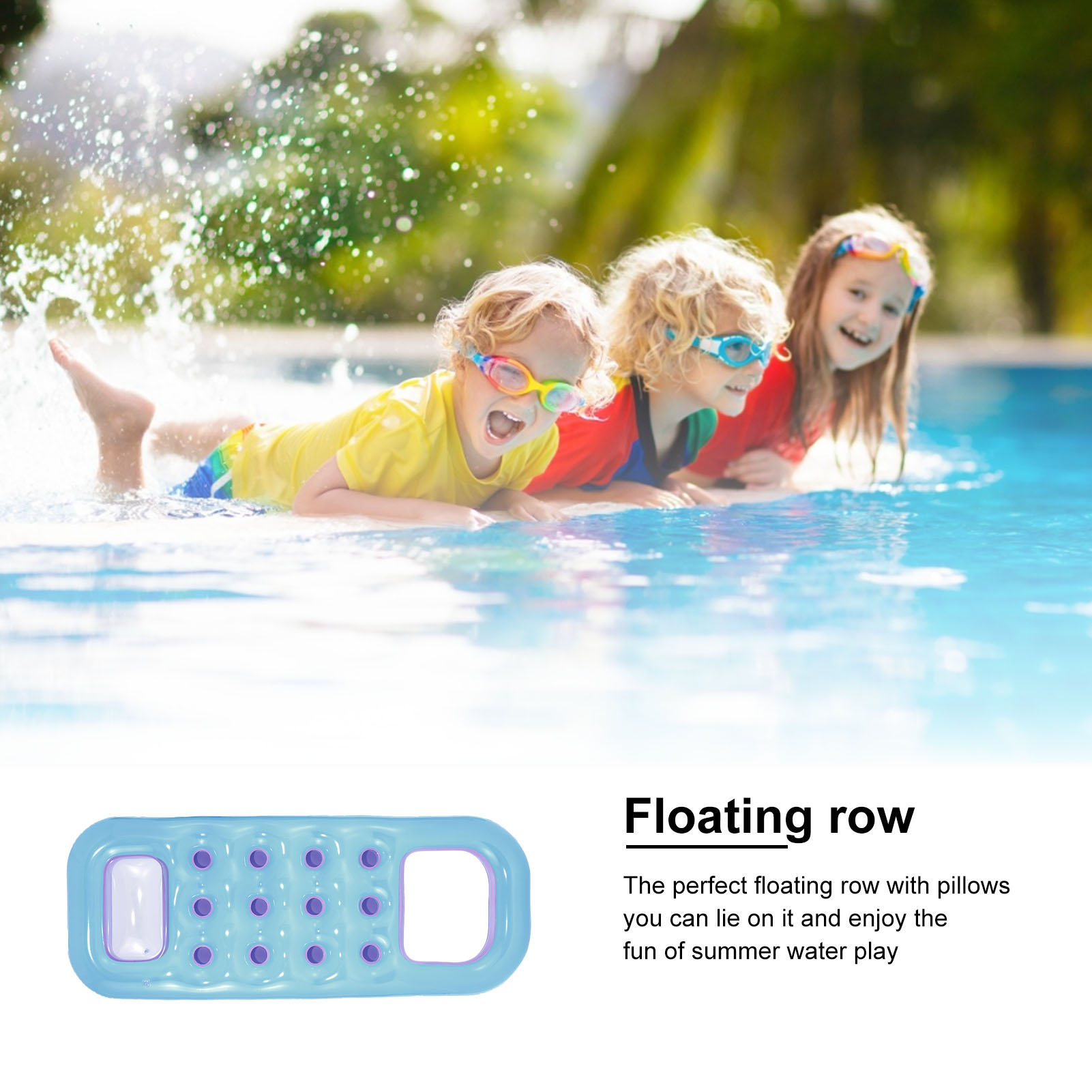 Floating Water Hammock Float Lounger Chair Floating Toys Inflatable Floating Bed Swimming Pool Foldable Inflatable Hammock Bed