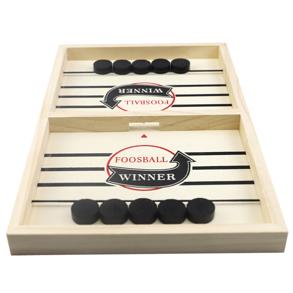 1 Set Catapult Chess Foosball Chess Board Game Educational Interactive Chess Plaything for Home (Black)
