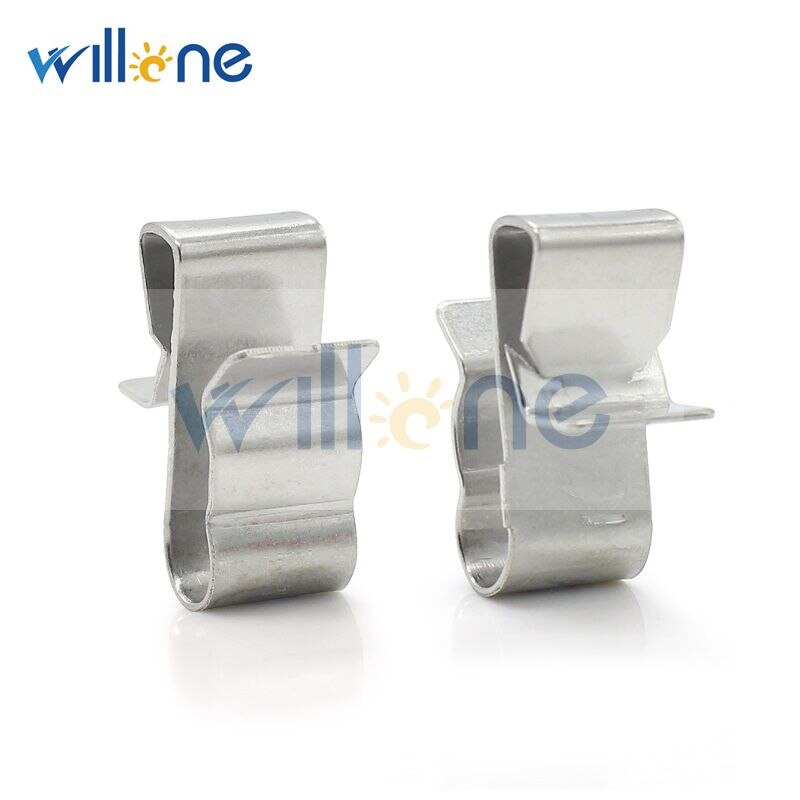 Willone 50 stks/partijen 1.5mm-2.0mm x 4mm 304 materiaal PV kabel clips solar kabel clips panel clips zonnestelsel