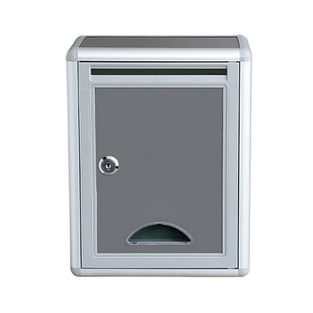 Aluminium Lockable Secure Mail Letter Post Box Mailbox Postbox Retro Home Garden Letter Mail Box Garden Ornament