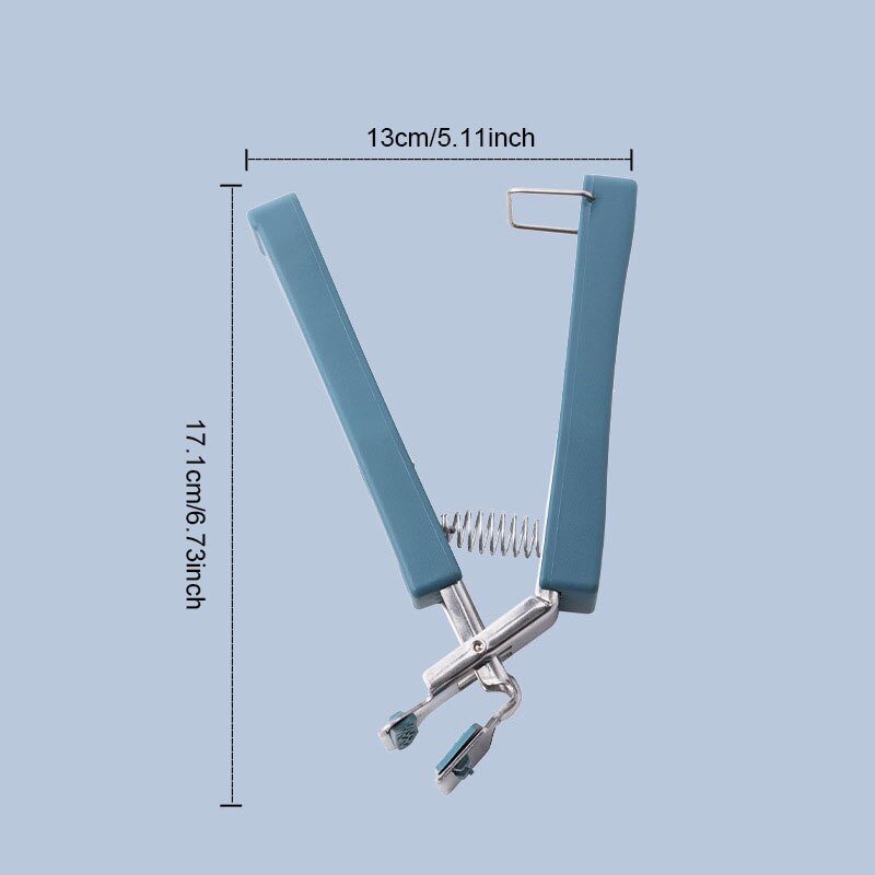 Hittebestendige Kom Houder Schotel Klem Pot Pan Grijper Clip Anti-Brandwonden Opvouwbare Kom Clip Tang Keuken Gereedschap Accessoires item: D Blue