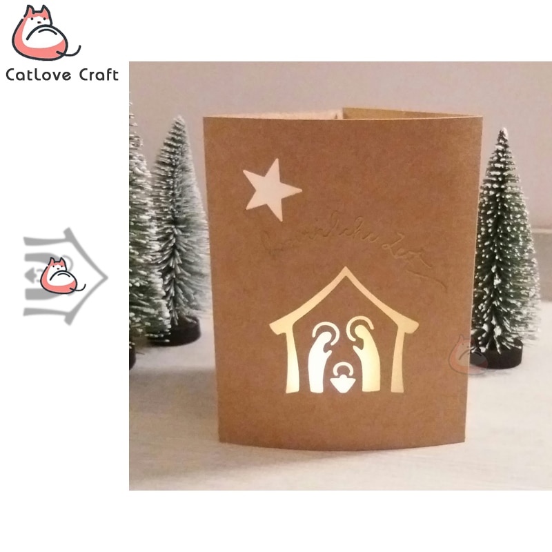 Catlove Christian Christmas Metal Cutting Dies Scrapbooking Stencil Die Cuts Card Making DIY Craft Embossing Dies For