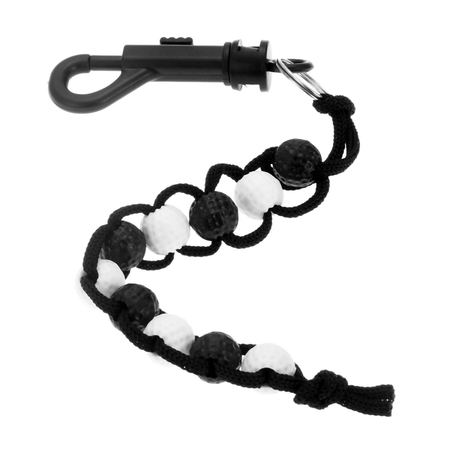 golf plastikowe koraliki nylonowe warkocze licznik uderzeń liczba punktów szkolenie strzelec z trwałym klipsem 1 Pc piłki golfowe koraliki licznik skoku