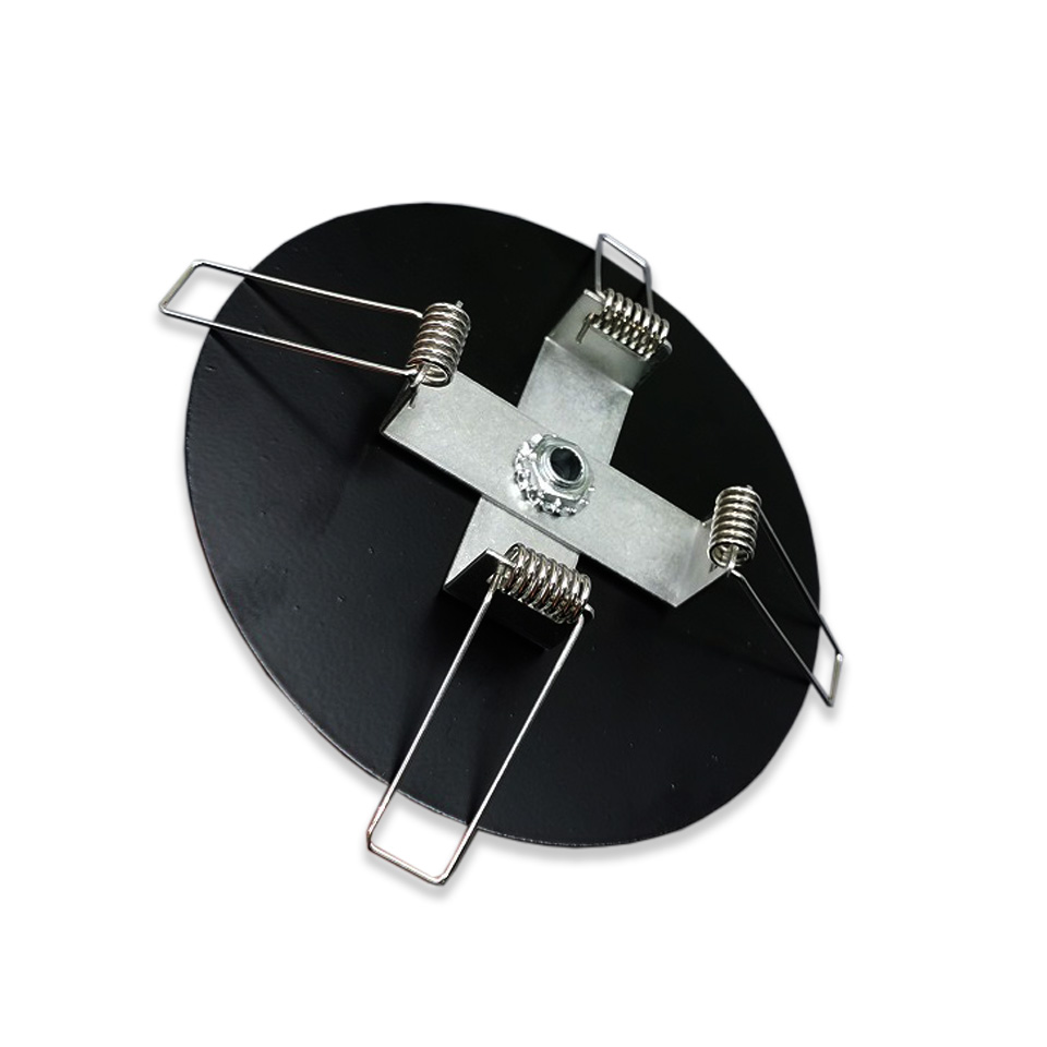 2Pcs Circular Lamp Holder 100-140mm Ceiling Mounted To Concealed Pendant Chassis Accessory 10mm Inner Hole Cover Spring Lamp