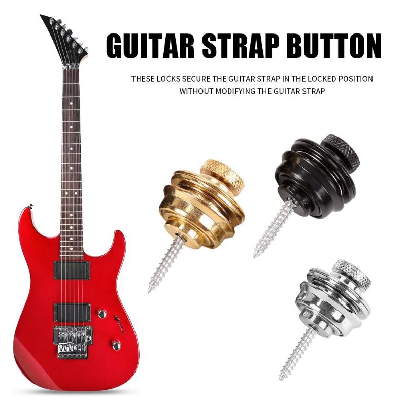 Guitar rem knap dygtig fremstilling musikinstrumenter tilbehør guitar bas rem knap lås spænde stroplock