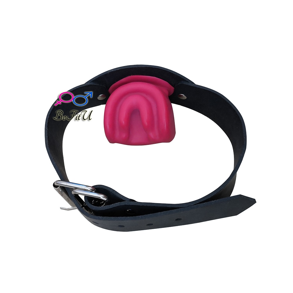 Befitu latex mondstuk, mondstuk, knevel, cosplay accessoire: Rood