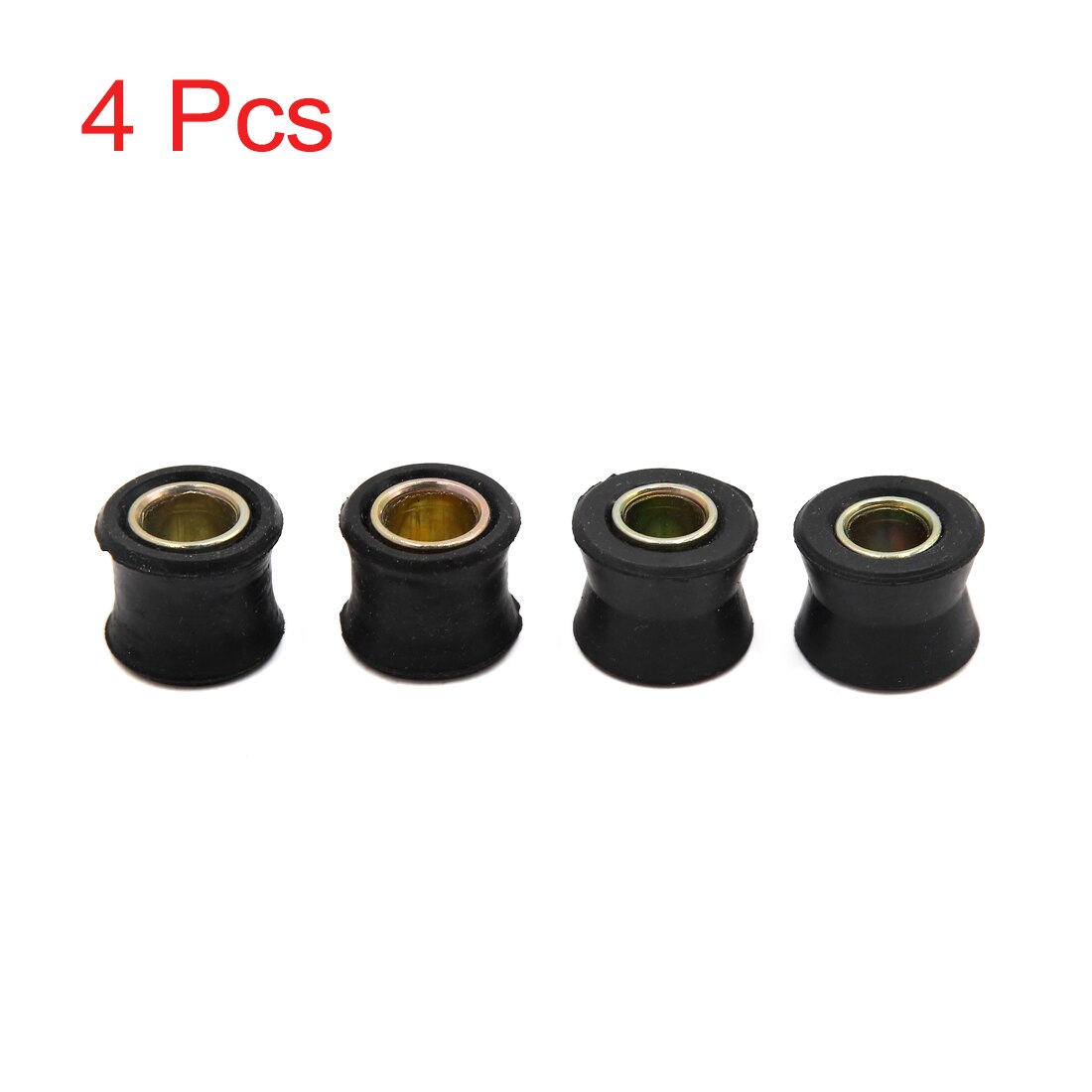 Motoforti 10mm 12mm 13mm motocicleta Scooter amortiguador trasero buje anillo de goma casquillo amortiguador de rueda 2/4/5/6/10 Uds: Plata