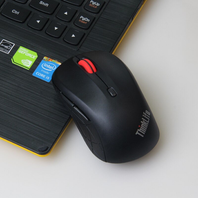 LENOVO Thinklife WLM200 Wireless Mini Mouse USB Connection 2.4GHz Wireless Mice Notebook Desktop Computer 1500dpi Mute Mouse