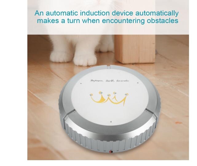 vacuum cleaner Clean robot home automatic intelligent floor sweep machine Dry/ wet Remote: White