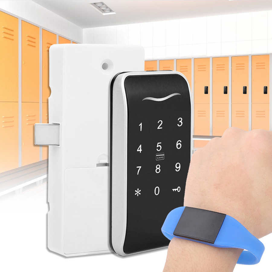 Password Lock Concealed Electronic Smart Lock RFID Card Password Touch Keypad Safety for Wardrobe File Cabinet cerradura puerta