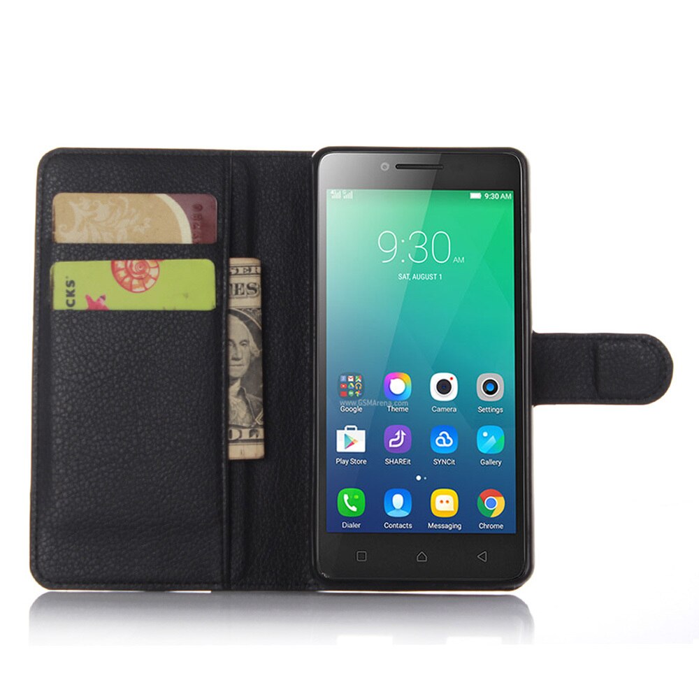 Wallet Case for Lenovo A6010 / A6000 Plus Flip Leather Cover for Lenovo A6000 Plus A 6010 Phone Case TPU Shell with Card Holders