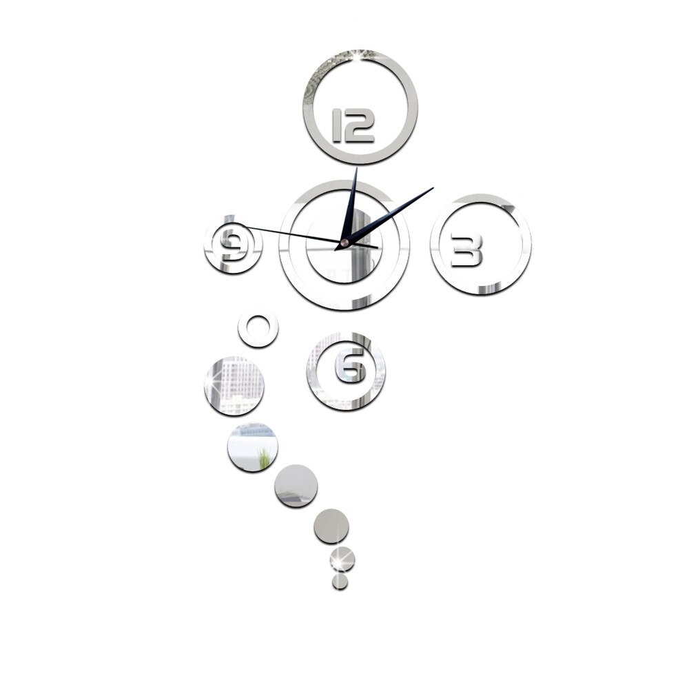 HTN - Modello Creativo Orologio Da Parete In Pietra Orologio Acrilico Decorazione Del Soggiorno 8007203649861