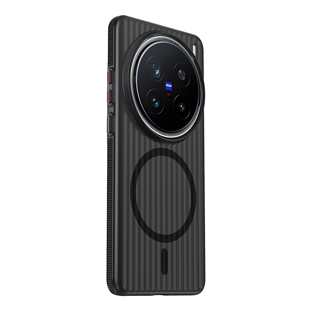Magnetic Case For Vivo X200s X200 Ultra X200 Pro Mini Slim Thin Matte Clear Colored Edge Anti-slip Bumper Phone Grip Back Cover: Black / Pro vivo X200