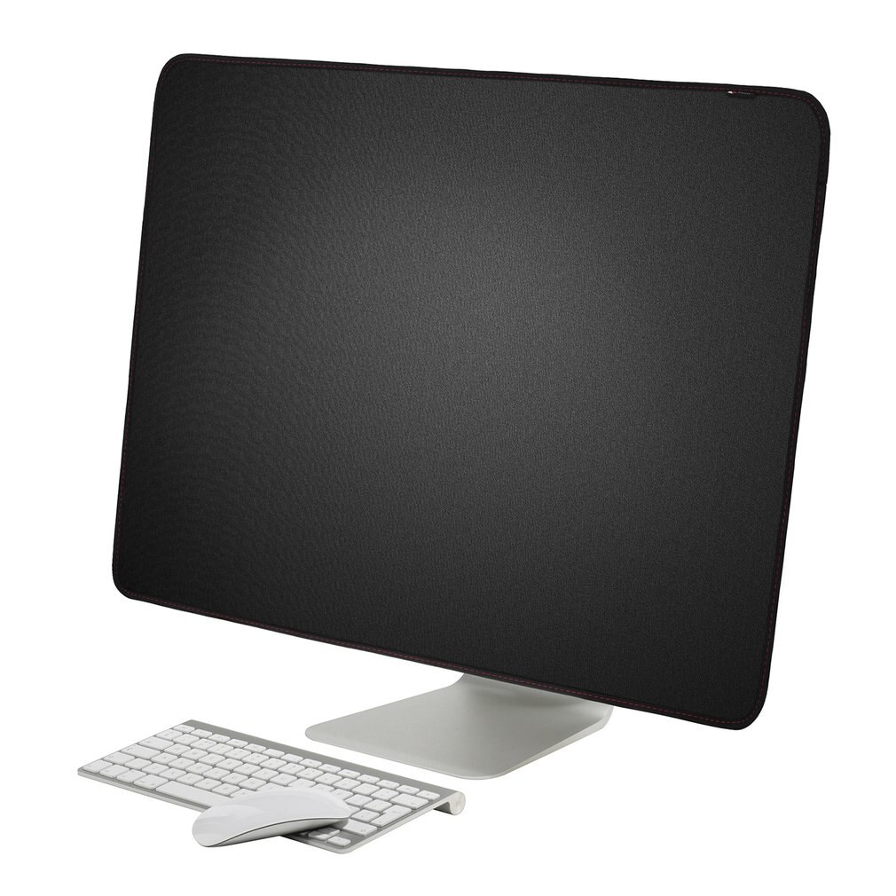27 Inches Black Polyester Computer Monitor Dust Cover Protector without Inner Soft Lining for Imac LCD Screen