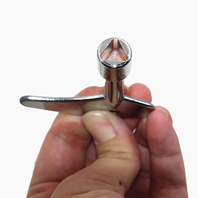 Multifunction Trains Triangle Key Lock Elevator Door Key Electric Cabinet Keys Universal Cross Key Trash Bin Key Fast