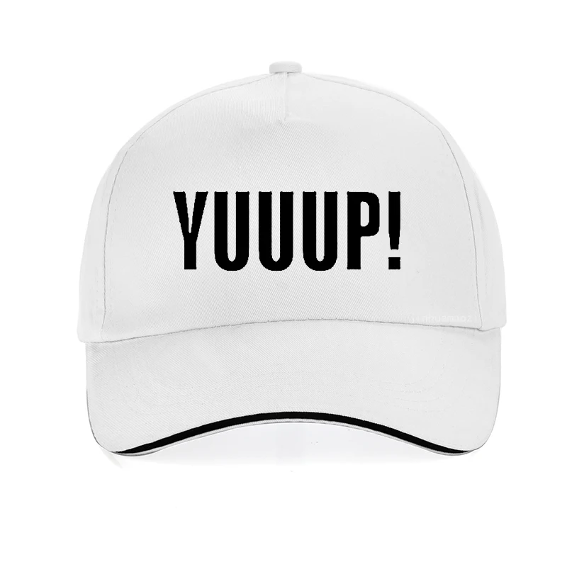 Summer Style Funny Adult YUUUP! Print Letters Baseball Cap Cotton Unisex Adjustable Snapback Hat Bone