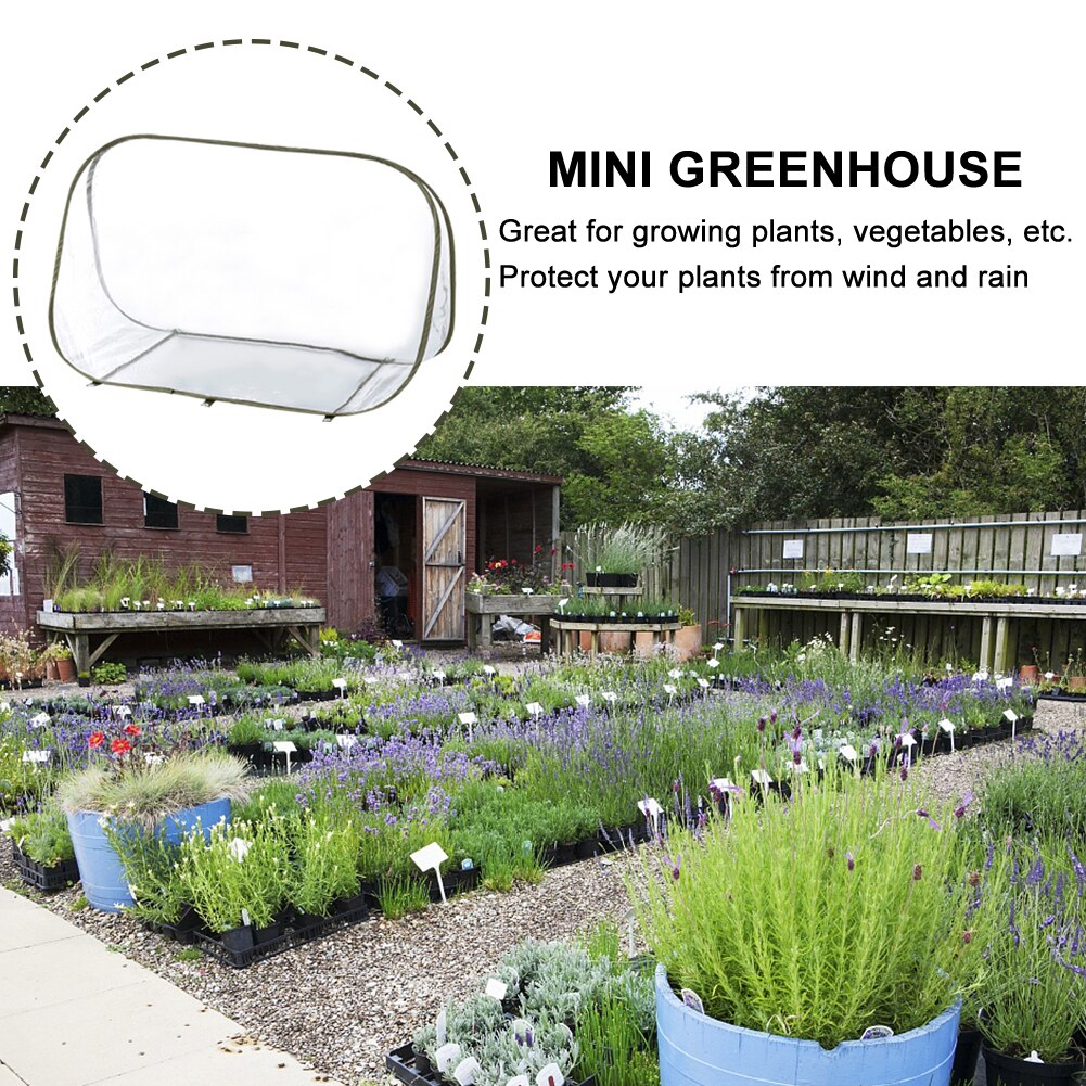 Mini Greenhouse Protection Flower Shelter Triangular Cover Home Easy Install Transparent Foldable Portable Vegetable Accessories