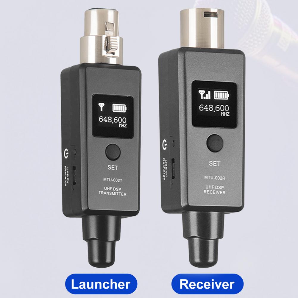 Wireless Microphone Adapter USB Charging U3 Wireless Mic System Transmitter Receiver for Audio Mixer Wireless Microphone