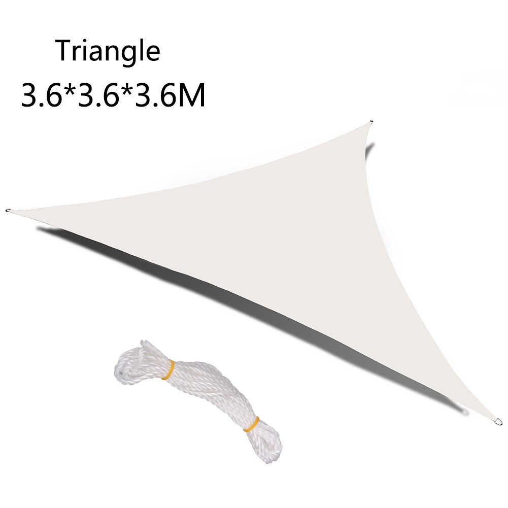 Sun Shelter triangle awning Canopy Sun Shade Sail Water Resistant UV Block Patio Awning Garden Tent Camping Hiking Tents Shelter