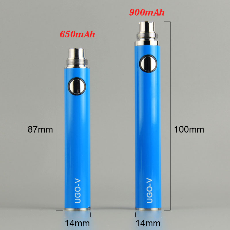 10pcs/Lot UGO vape Battery Micro USB Passthrough 900mah Electronic Cigarette EGO Battery For 510 Thread CE4 mt3 tank Vape pen