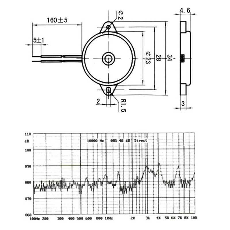 Newest Useful Durable 12-30Vp-p Square WavePiezo Electronic Buzzer Alarm 80DB Continuous Sound Beeper For Arduino Car Van