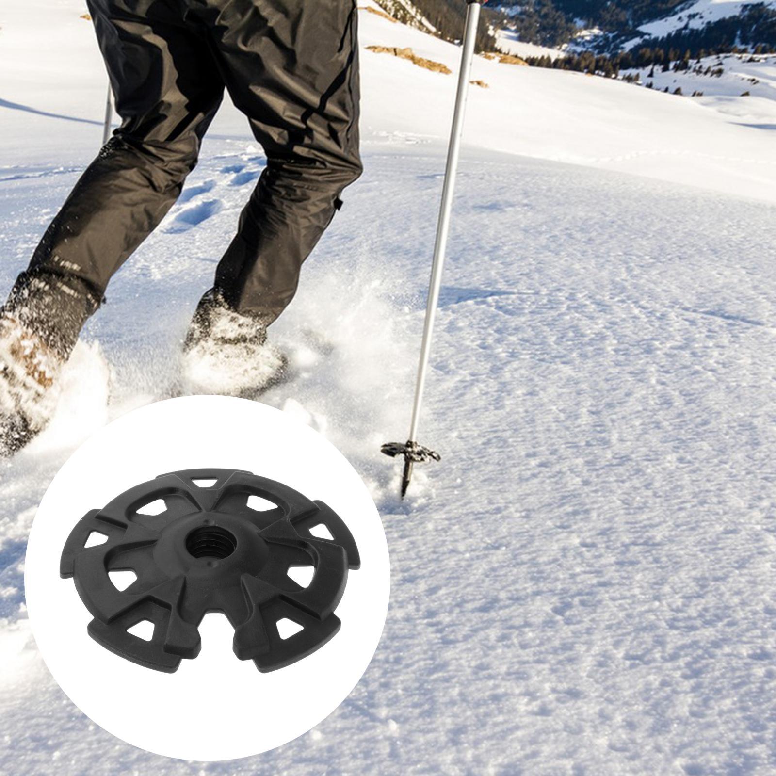 Cesta de nieve para bastón de trekking, cestas redondas para bastones de esquí para senderismo al aire libre