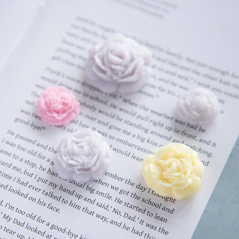 Molde de silicona con forma de flor para jabón, moldes de forma redonda 3D de silicona segura FDA, DIY, accesorios para el hogar hechos a mano para herramientas de fabricación de jabón