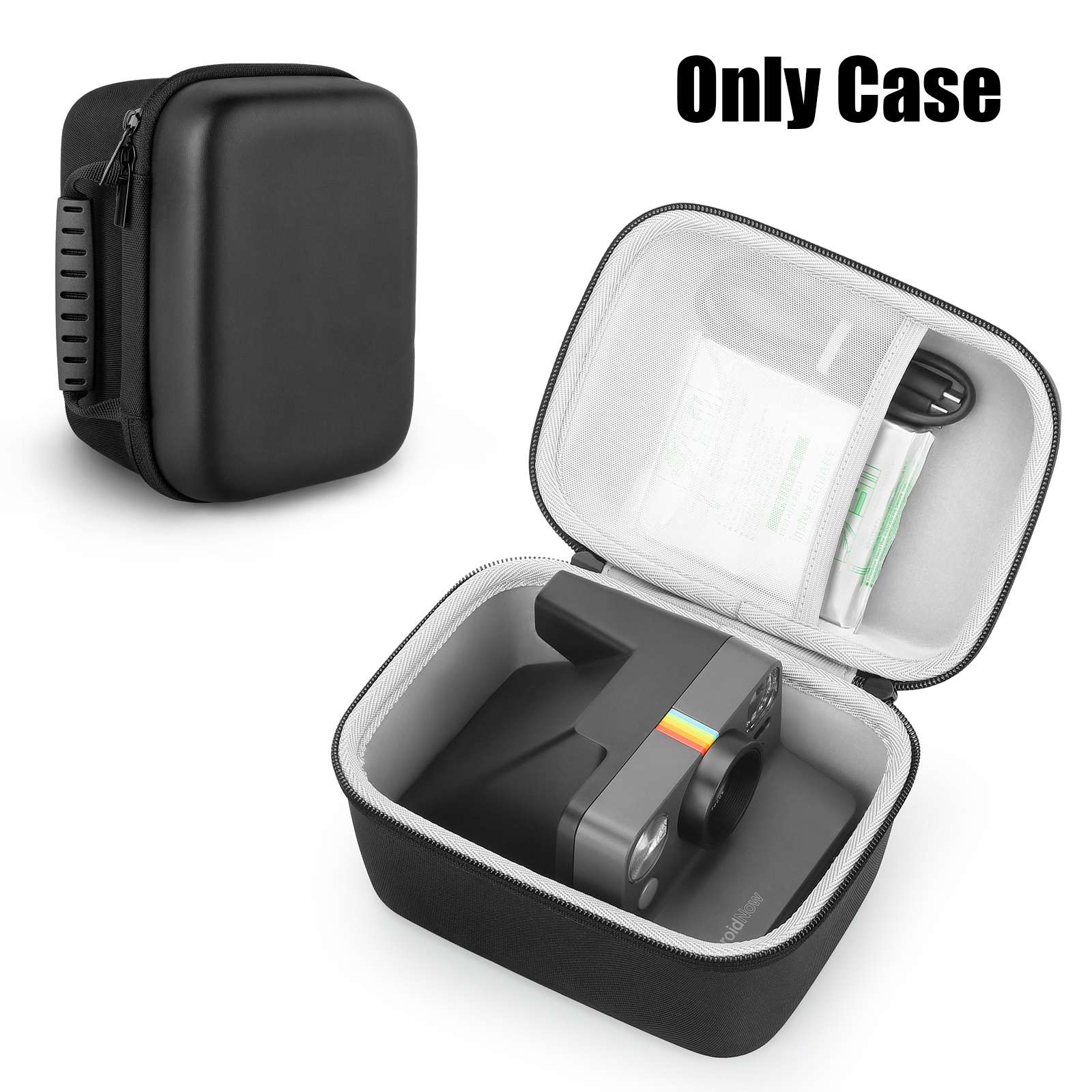Étui Yinke pour Polaroid Originals Now +/Onestep 2/Now I-Type/OneStep + caméra instantanée EVA housse de protection rigide sac de rangement de voyage: jaune clair