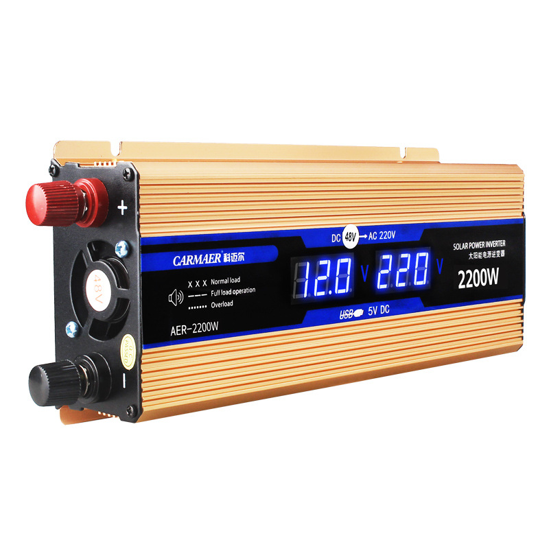 Auto multi-funktion Wandler Reine Sinus welle Energie Wandler DC 12V/24V zu AC 220V 500W/1200W spannung konverter Auto Solar- Wandler