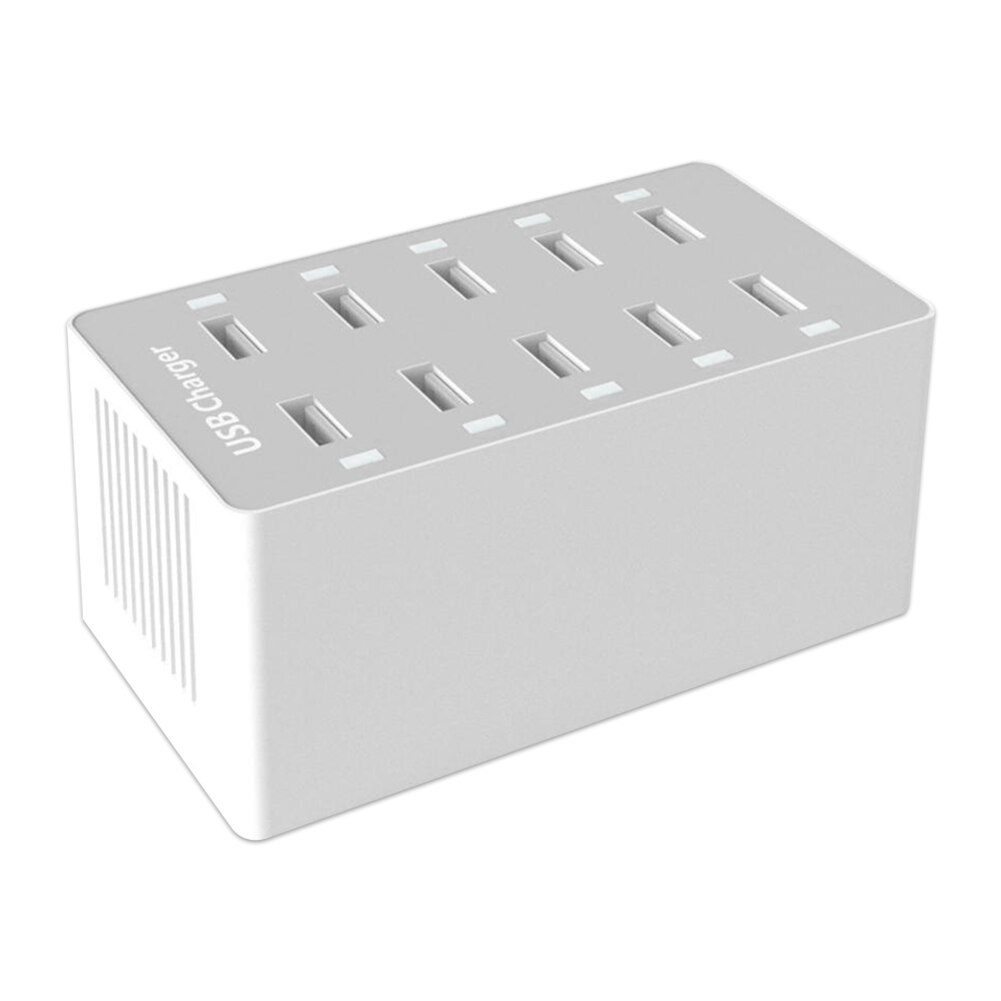 VKTECH 10Ports Universal Phone Charger Multi Port USB Charger 100W Desktop 10 Ports USB Charging Station for Mobile Phone Tablet: Default Title