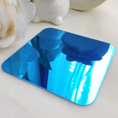 Spiegel Aufkleber Aufkleber Badezimmer Zimmer Dekoration 3D Lange Volle Körper Zauberstab Gespiegelt Klebstoff Pferd Kalligraphie Ich bin Galopp R073: Blau / S 25cmX50cm