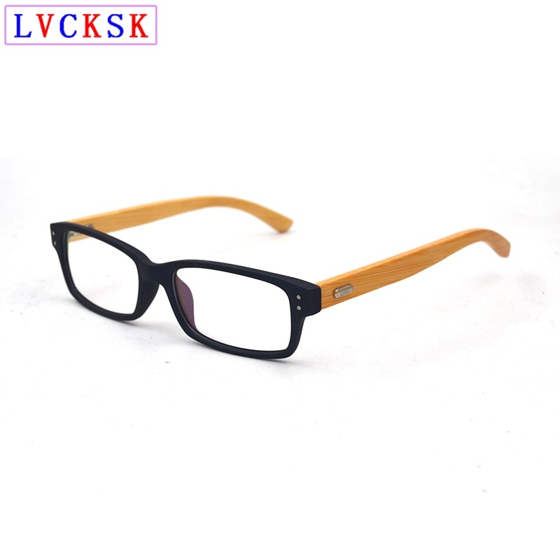 Vintage Bamboo Wooden Legs Rivets transparent glasses Women Men Myopia Presbyopia Optical Prescription Glasses Frame L3