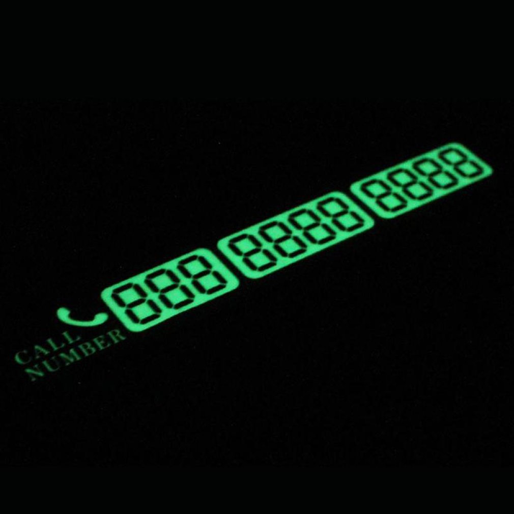 Luminous Parking Card, Car, , Temporary Mobile Phone Number Card, Mobile Phone Number Card Message