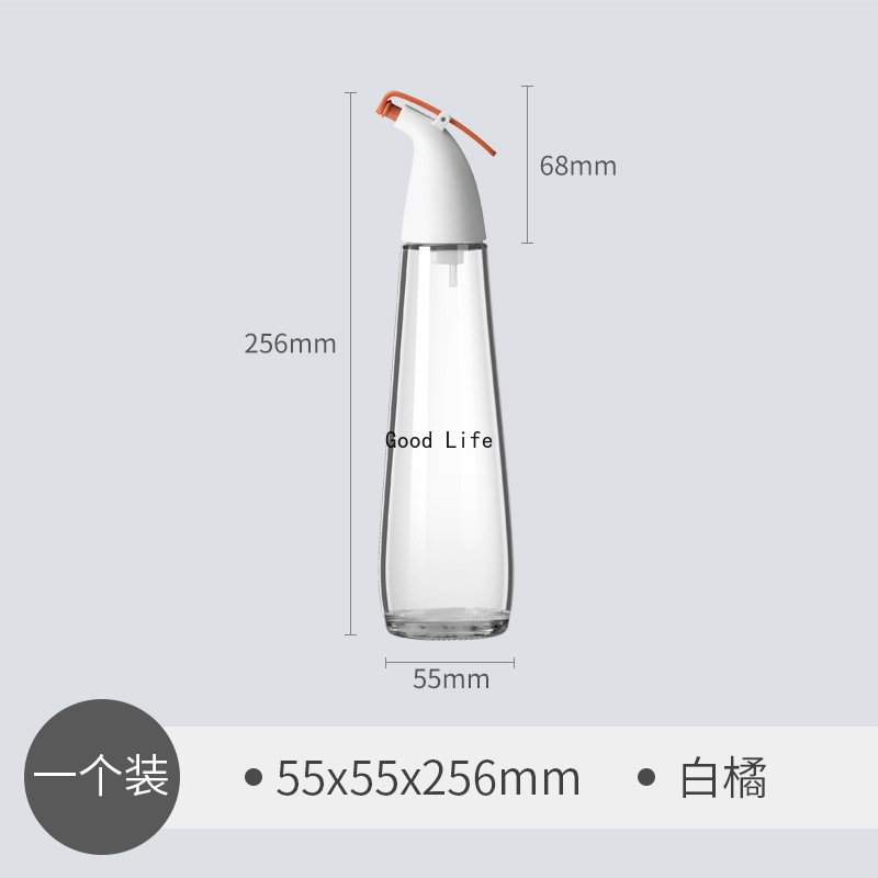 Cooking Seasoning Bottle Dispenser High Borosilicate Glass Olive Oil Soy Sauce Vinegar Pot Bottles Can