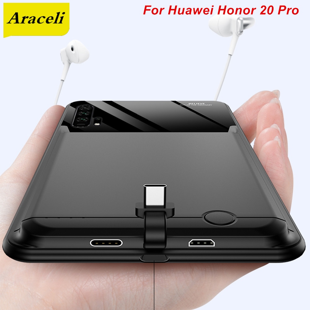 Araceli Voor Huawei Honor 20 Pro Batterij Case 10000 Mah Lader Case Cover Pack Power Bank Voor Huawei Honor 20 pro Power Case