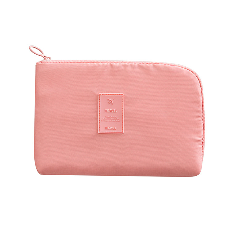 Borse di archiviazione per prodotti digitali multifunzione caricabatterie da viaggio linea dati organizzatore per cuffie borsa cosmetica accessori da viaggio: Pink