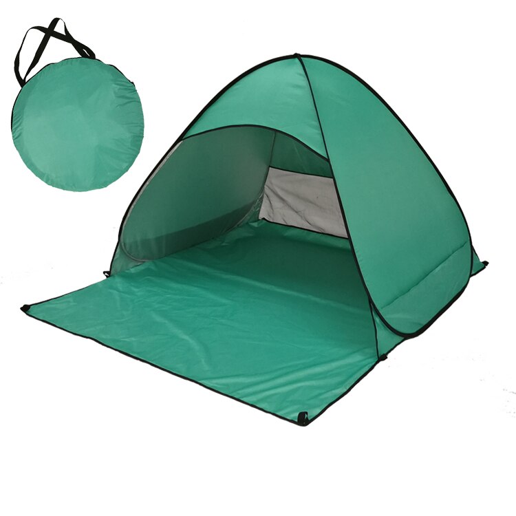 Outdoor Recreation Tourism Tents Automatic Packable Camping Tent UV-protection Pop Up Beach Tent Waterproof Mini Tent: green lake