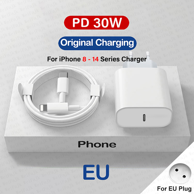 Apple Magsafe Originele draadloze oplader voor iPhone 16 15 14 13 12 11 Pro Max X XS XR 8 Plus Snel opladen Type C Charge Lightning-kabel: orange